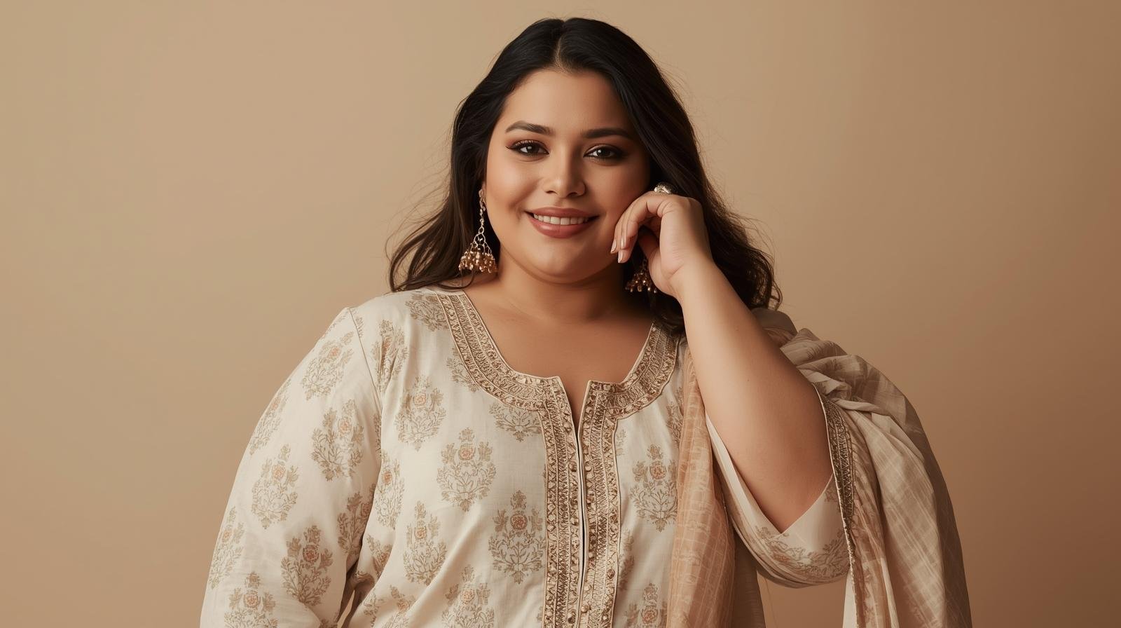 Plus size women feeling confident and comfortable in ethnic wear