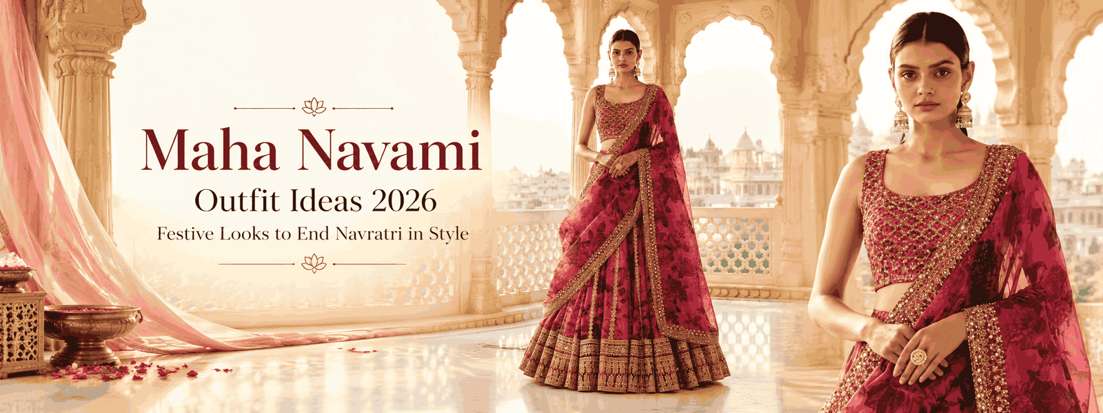 Maha Navami Outfit Ideas 2026: Festive Looks to End Navratri in Style Maha Navami Outfit Ideas 2026: Festive Looks to End Navratri in Style