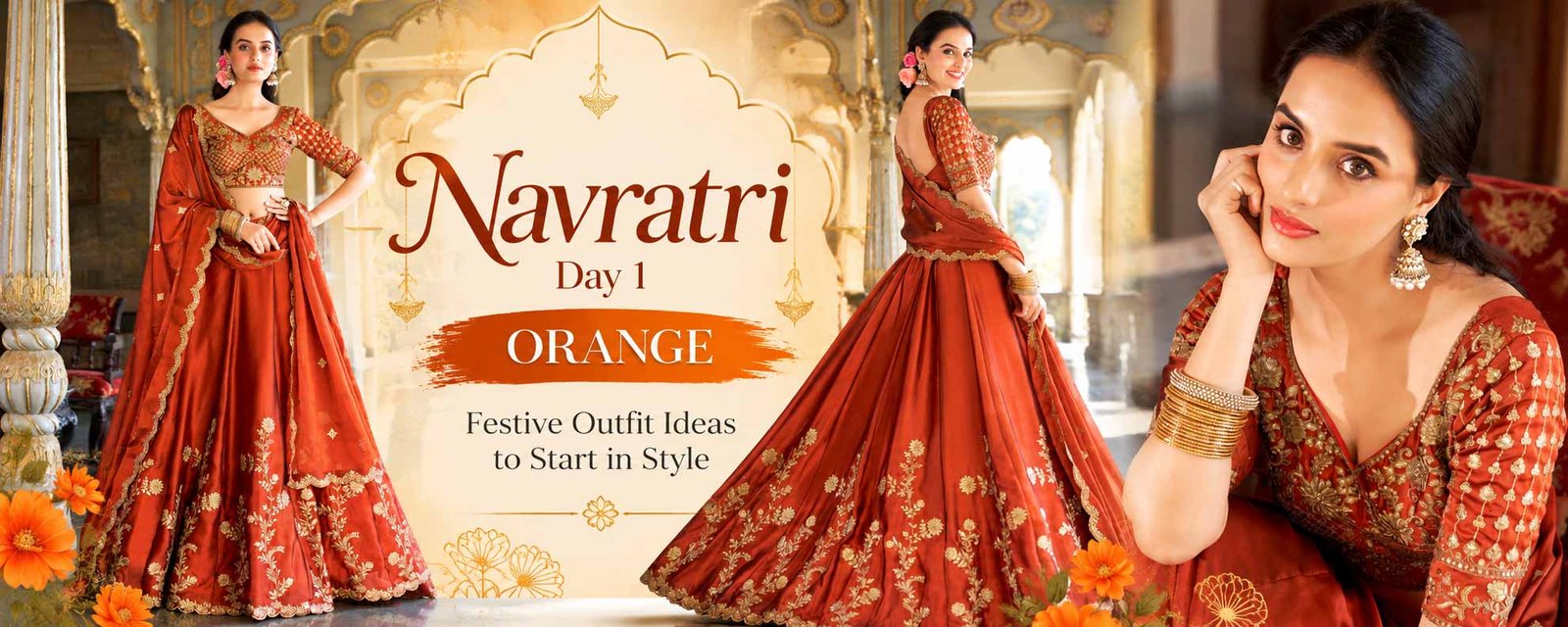 Navratri Day 1: Orange Outfit Ideas to Start the Festivities in Style Navratri Day 1: Orange Outfit Ideas to Start the Festivities in Style