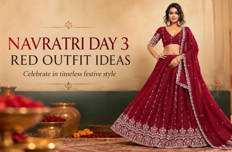 Red for Navratri Day 3: Goddess Chandraghanta and Bold Festive Outfit Ideas