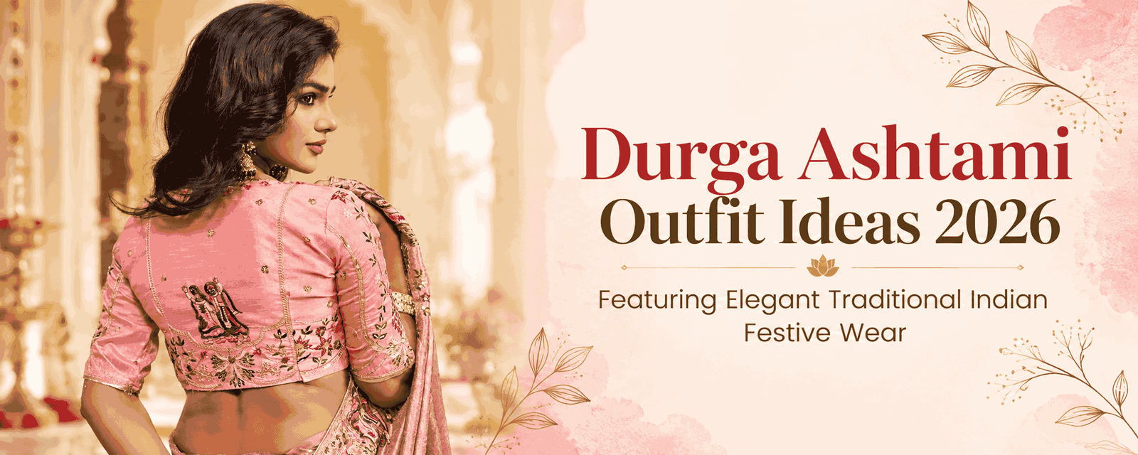 Durga Ashtami outfit ideas 2026 featuring elegant traditional Indian festive wear