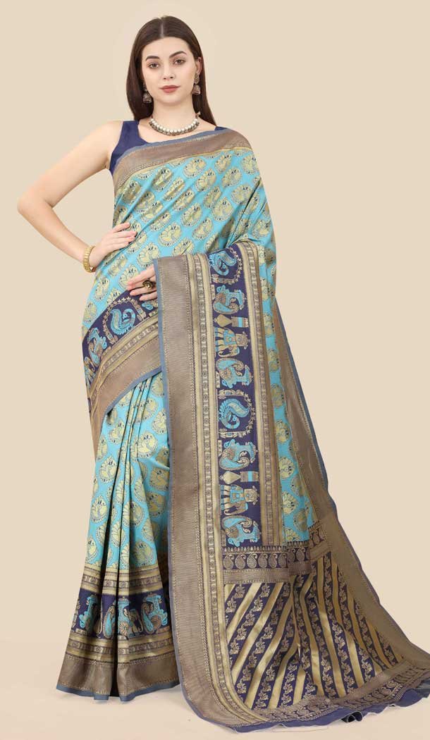 Beige Color Pure Satin Silk Designer Heavy Bridal Wear Lehenga Choli - 425951945