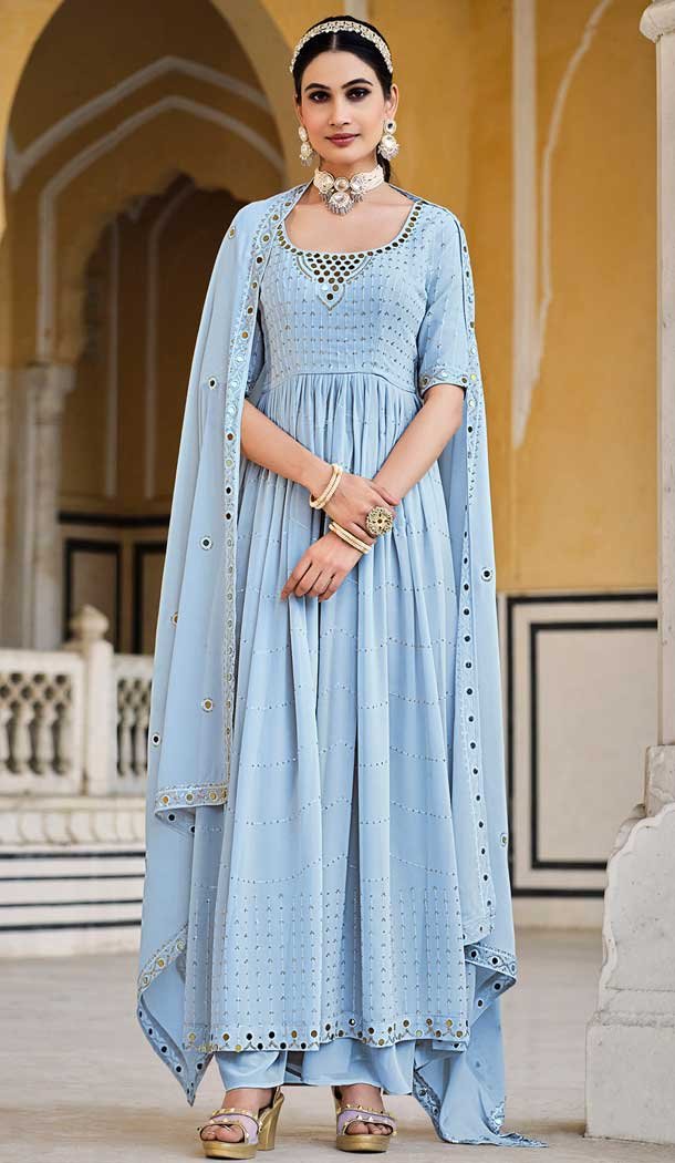 Buy Indian Plus Size Salwar Kameez Online for Women in CAD | Heenastyle