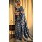 Navy Blue Color Banarasi Silk Copper Zari Weaving Work Traditional Wear Saree- 7127174430