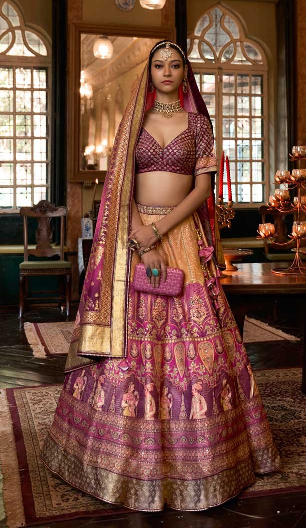 Pink Color Smooth Rajwadi Silk Sparkle Work Wedding Wear Designer Lehenga Choli - 710974331