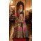 Wedding Wear Multi Color Rajwadi Silk Aari Mirror Work Designer Lehenga Choli - 7111174355