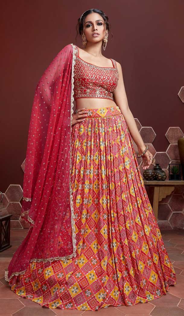 Lehenga style sales for plus size