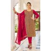 Red Pink Color Fox Georgette Embroidery Work Designer Pakistani Salwar Kameez - 7238175043
