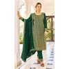 Green Color Fox Georgette Embroidery Work Designer Pakistani Salwar Kameez - 7238175045