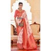 Function Wear Soft Silk Digital Print Work Traditional Wear Saree In Peach - 7289175321
