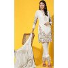 White Color Faux Georgette Embroidered Festival Wear Designer Salwar Suit - 76981777730