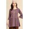 Embroidered Work Viscose Blend Traditional Readymade Short Kurti In Purple - 8139180622