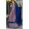 Blue Color Dola Silk Printed Work Readymade Anarkali Style Salwar Suit - 8287181621