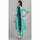 Embroidered Cotton Casual Wear Readymade Salwar Kameez In Firozi - 8309181725