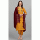 Embroidered Cotton Casual Wear Readymade Salwar Kameez In Mustard - 8309181729