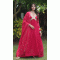 Faux Blooming With Embroidery Work Rani Color Readymade Party Wear Gown - 8313181743