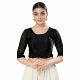 Readymade Plain Shimmer Black Designer Festival Party Wear Blouse - 8316181751