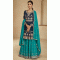 Blooming Georgette Embroidered Blue Color Wedding Wear Designer Salwar Suit - 8320181772