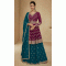 Blooming Georgette Embroidered Purple Color Wedding Wear Designer Salwar Suit - 8320181774
