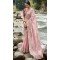 Light Pink Silk Embroidery Heavy Wedding Wear Indian Saree - 8467182632