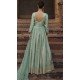 Mint Green Viscose Silk Embroidery Work Anarkali Salwar Kameez - 8521182886
