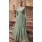 Mint Green Viscose Silk Embroidery Work Anarkali Salwar Kameez - 8521182886
