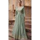 Mint Green Viscose Silk Embroidery Work Anarkali Salwar Kameez - 8521182886