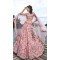 Organza With Embroidery Work Bridal Lehenga Choli In Pink - 8593183200