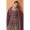 Embroidery Work Georgette Pakistani Purple Designer Sharara Suit - 8687183701