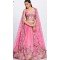 Embroidery Work Silk Chiffon Designer Wear Lehenga Choli In Pink -138885497