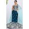 Teal Georgette Embroidered Designer Wear Lehenga Choli - 144468775