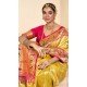 Yellow Tissue Silk Gold Zari Work Traditional Designer Wear Saree - 9425187203