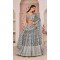 Butterfly Net Embroidered Party Wear Lehenga Choli In Grey - 9535187904