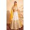 Georgette Sequins Work Readymade Lehenga Choli In Off White - 9537187918