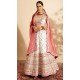 Georgette Sequins Work Readymade Lehenga Choli In Gajari Pink - 9537187919