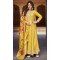 Vichitra Silk Embroidery Work Anarkali Style Salwar Suit In Yellow - 145579462