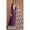 Lavender Art Silk Embroidered Anarkali Style Designer Salwar Suit - 145979704
