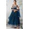Georgette Sequence Embroidered Designer Salwar Suit In Teal Blue - 146691131