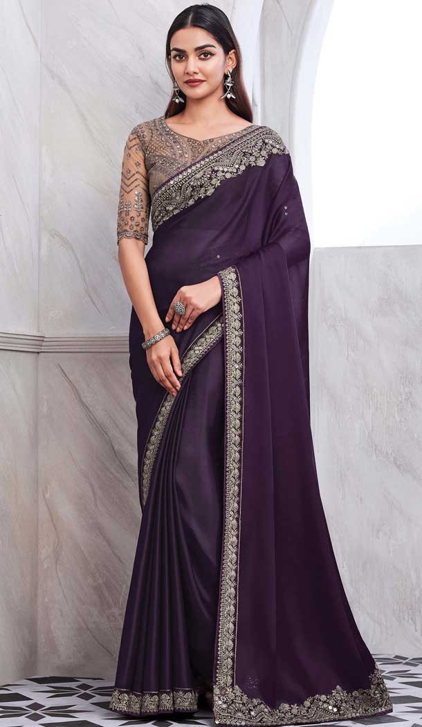 Party Wear Sarees Buy Exclusive Plus Size Sarees Online in US Heena Style