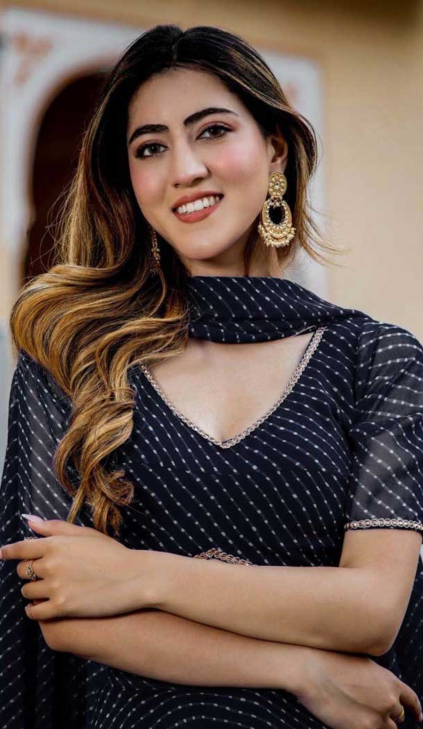 Georgette Leheriya Printed Work Party Wear Lehenga Choli In Black - 10381193673