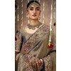 Multi Color Dola Silk Sequins Work Designer Wear Plus Size Saree - 10535194518