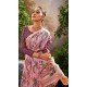 Tissue Silk Printed Party Wear Saree In Pink - 10573194683