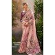 Tissue Silk Printed Party Wear Saree In Pink - 10573194683