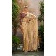 Tissue Silk Printed Party Wear Saree In Beige - 10573194688