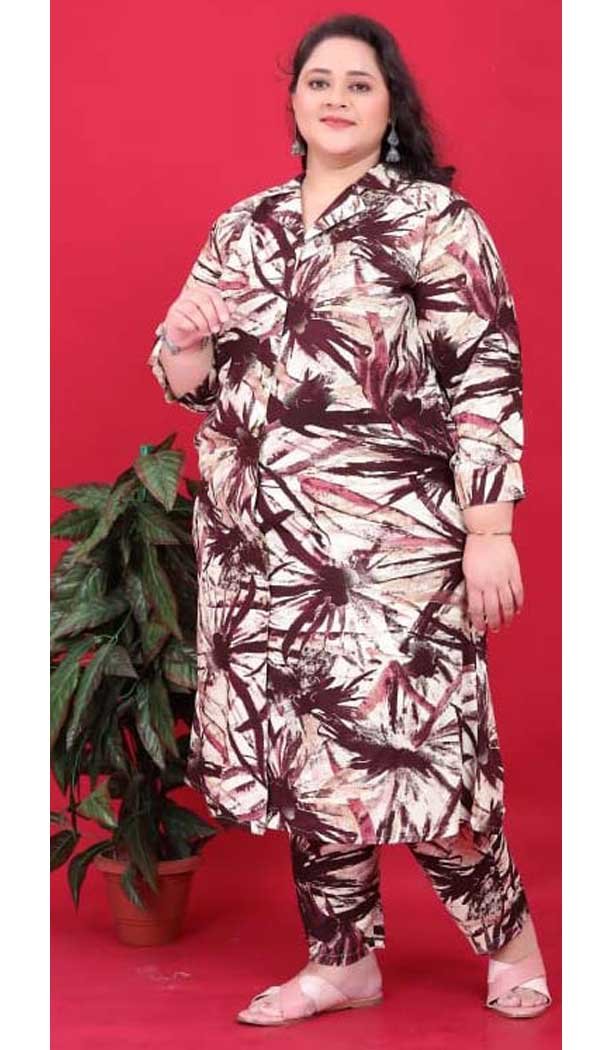 Party Wear Rayon Printed Readymade Kurta With Bottom In Multi Color - 10740195784