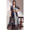 Grey Lichi Silk Zari Work Traditional Wear Lehenga Choli - 10626195117