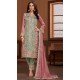 Green PV Vichitra Embroidered Pakistani Style Salwar Suit - 11053198437