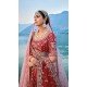 Silk Embroidered Wedding Wear Designer Bridal Lehenga Choli In Red - 11103198834