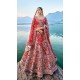 Silk Embroidered Wedding Wear Designer Bridal Lehenga Choli In Red - 11103198834