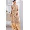 Cream Cotton Embroidered Pakistani Style Salwar Kameez - 11229199774